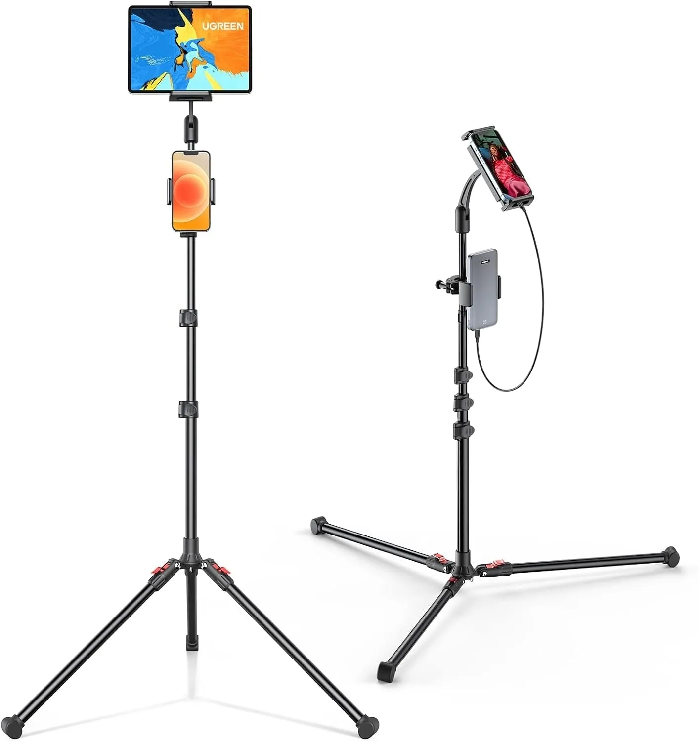 15647 2-in-1 Tablet   Phone Tripod Stand | Max 12.9” Tablet | Max 7.2” Phone