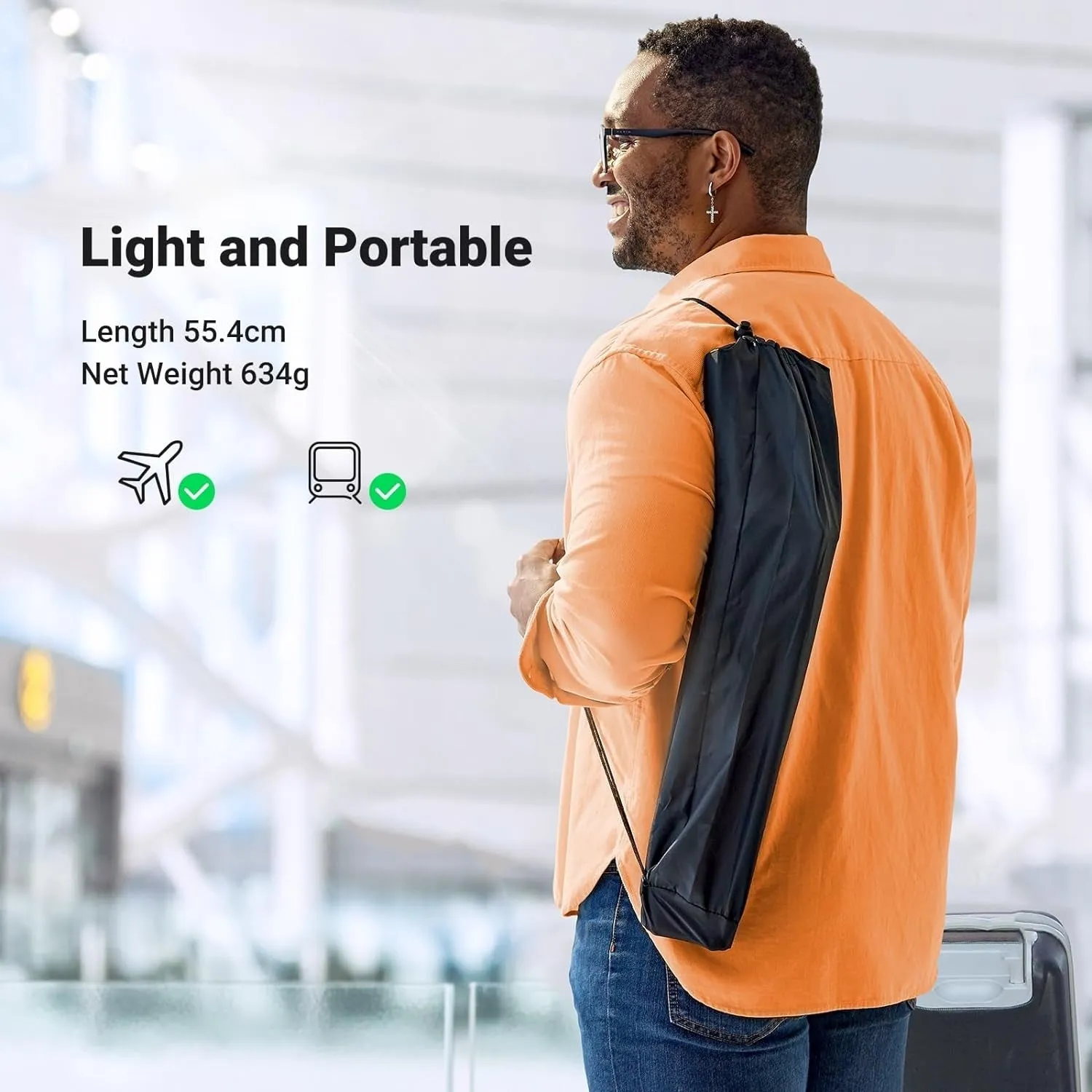 15647 2-in-1 Tablet   Phone Tripod Stand | Max 12.9” Tablet | Max 7.2” Phone