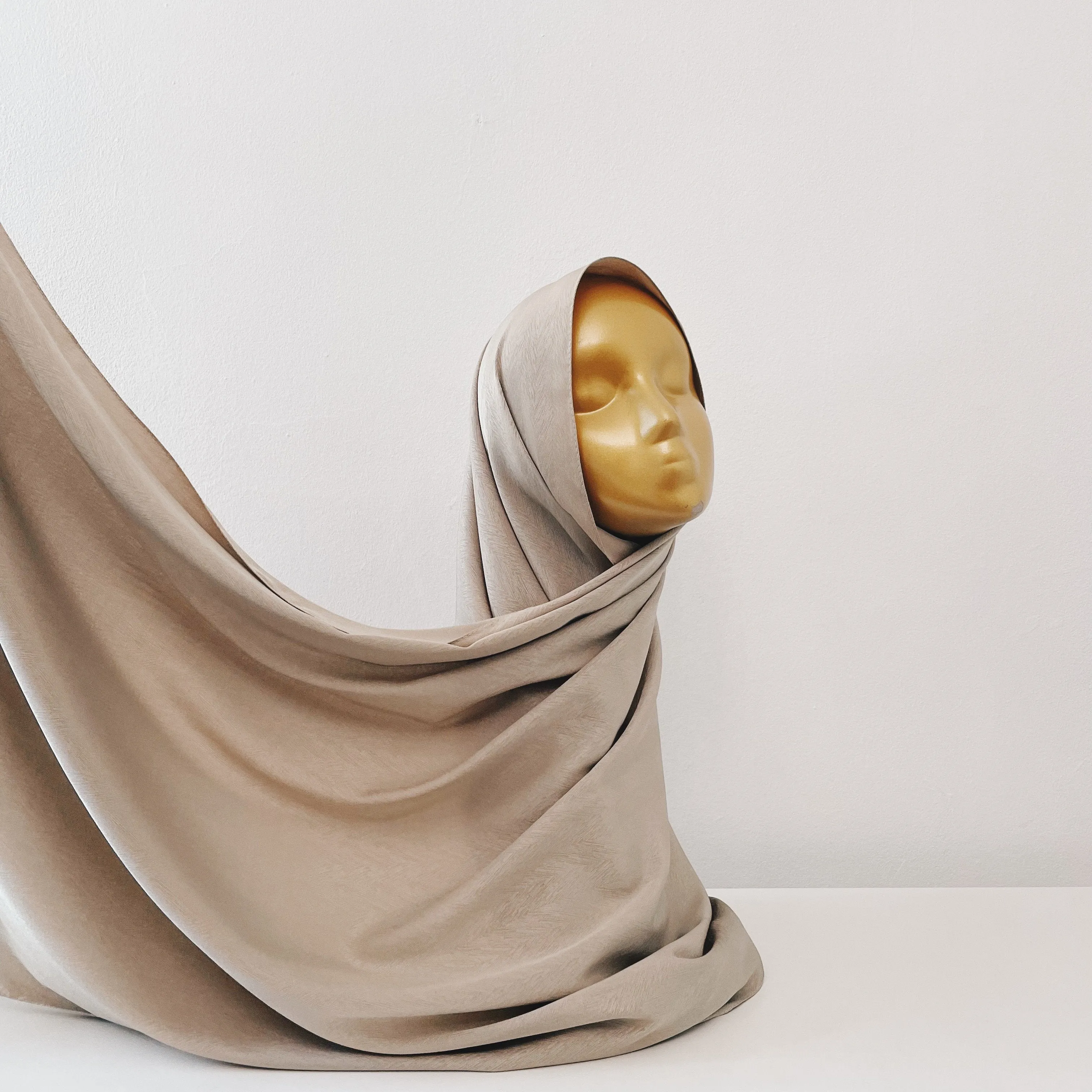 AS/IS - Lined Satin : Wheat