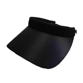 Black Mesh Band Golf Sun Visor with Coil Lace by GloveIt