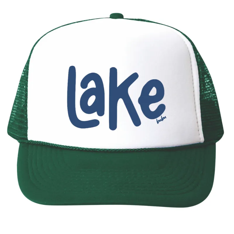 Bubu - Baby/Toddler/Kids Trucker Hats - LAKE in Green/White