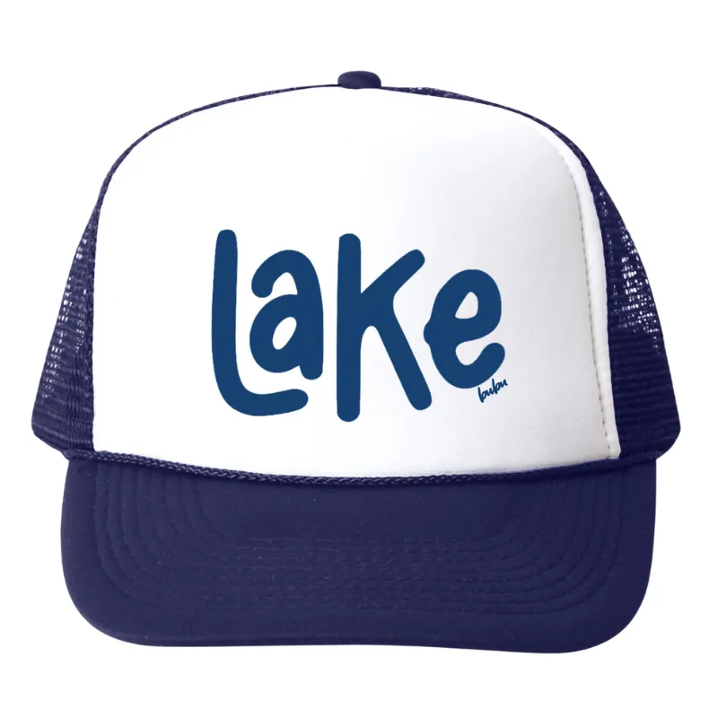 Bubu - Baby/Toddler/Kids Trucker Hats - LAKE in Navy/White