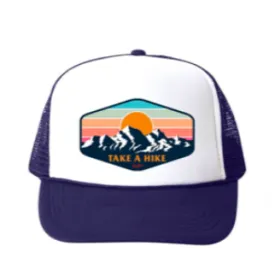 Bubu - Baby/Toddler/Kids Trucker Hats - Take a Hike in Navy