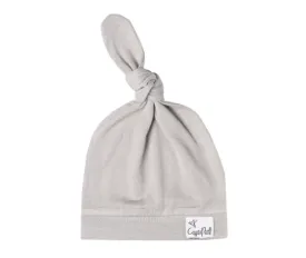 Copper Pearl - Newborn Top Knot Hat in Stone