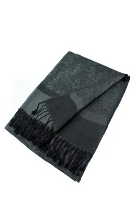 DB018-036 Light Paisley Pashmina Scarf Shawls