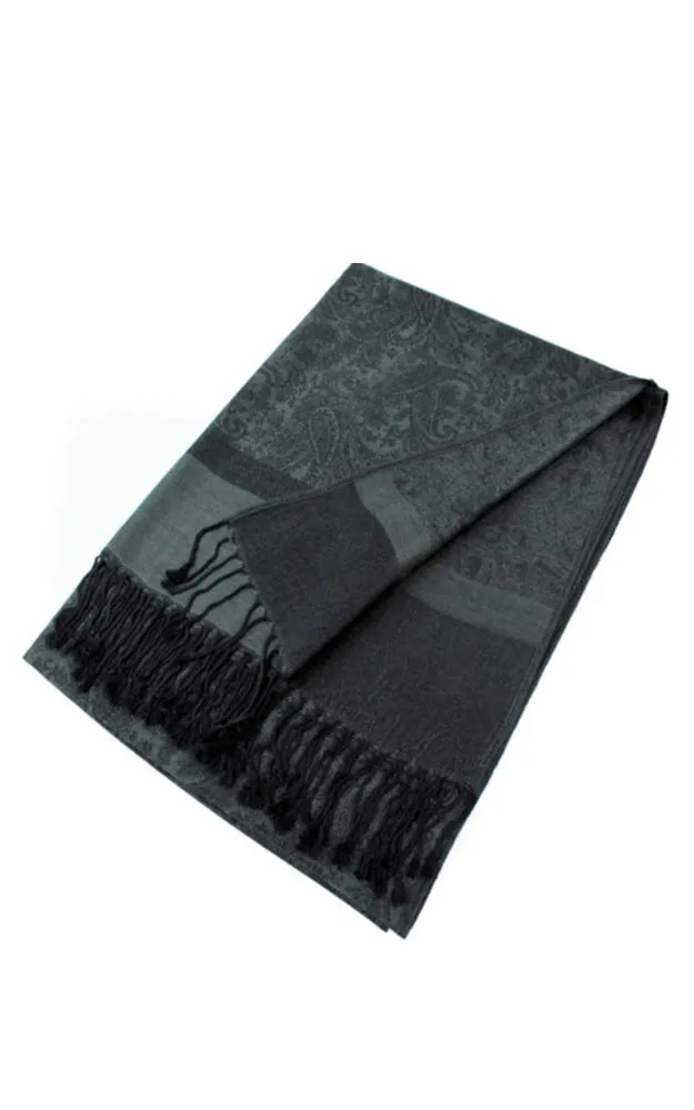 DB018-036 Light Paisley Pashmina Scarf Shawls