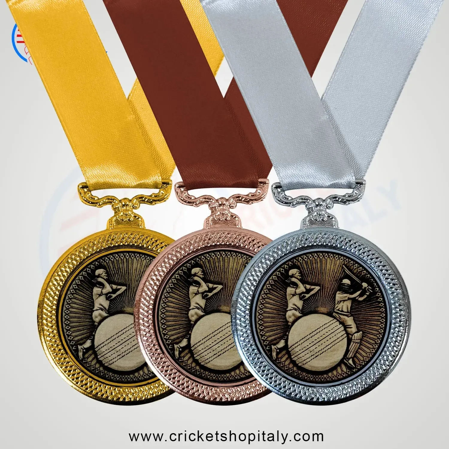 Deluxe Cricket Medal 6 Cm