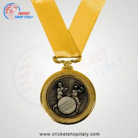 Deluxe Cricket Medal 6 Cm
