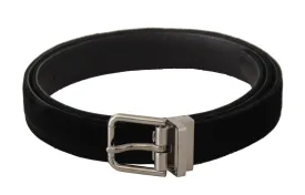 Dolce & Gabbana Elegant Velvet Designer Belt