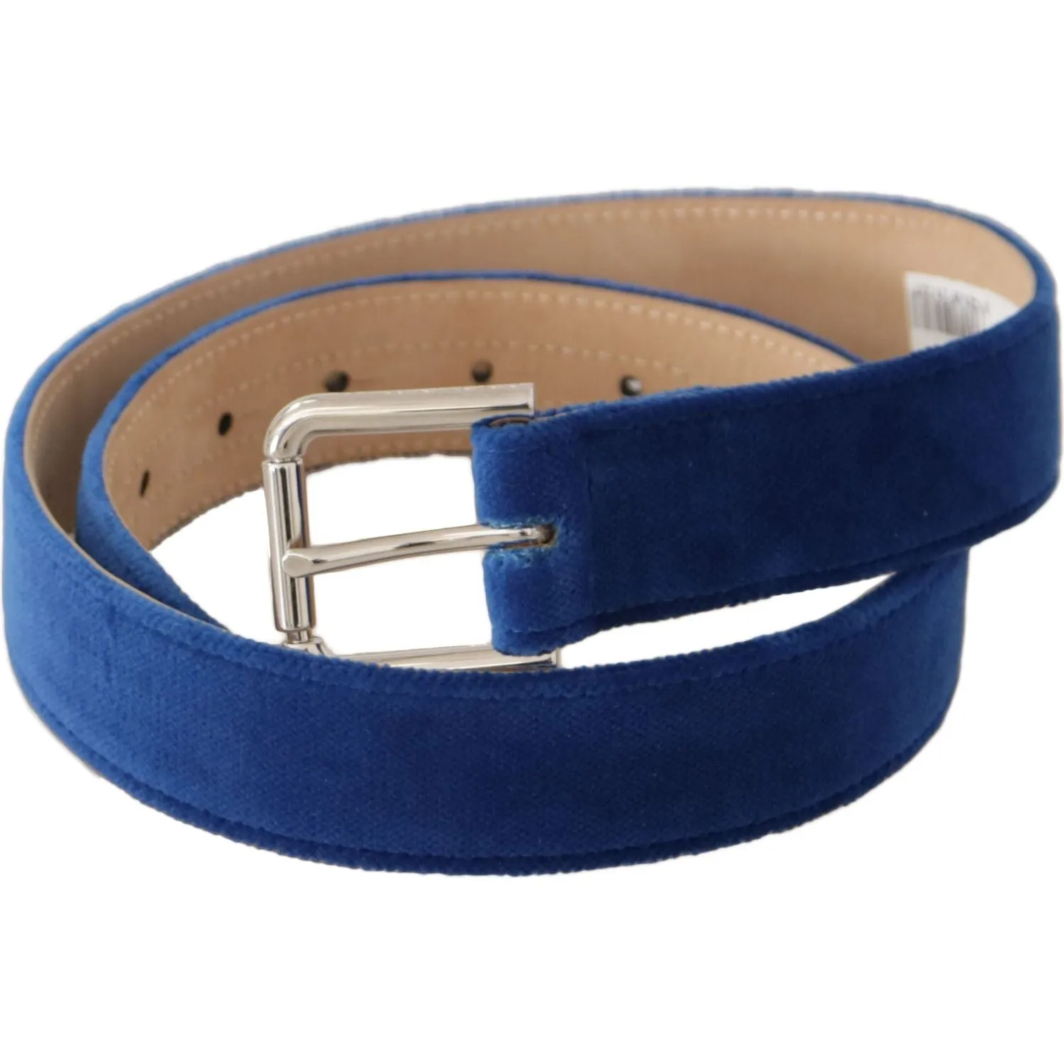 Dolce & Gabbana Elegant Velvet Metal-Logo Belt