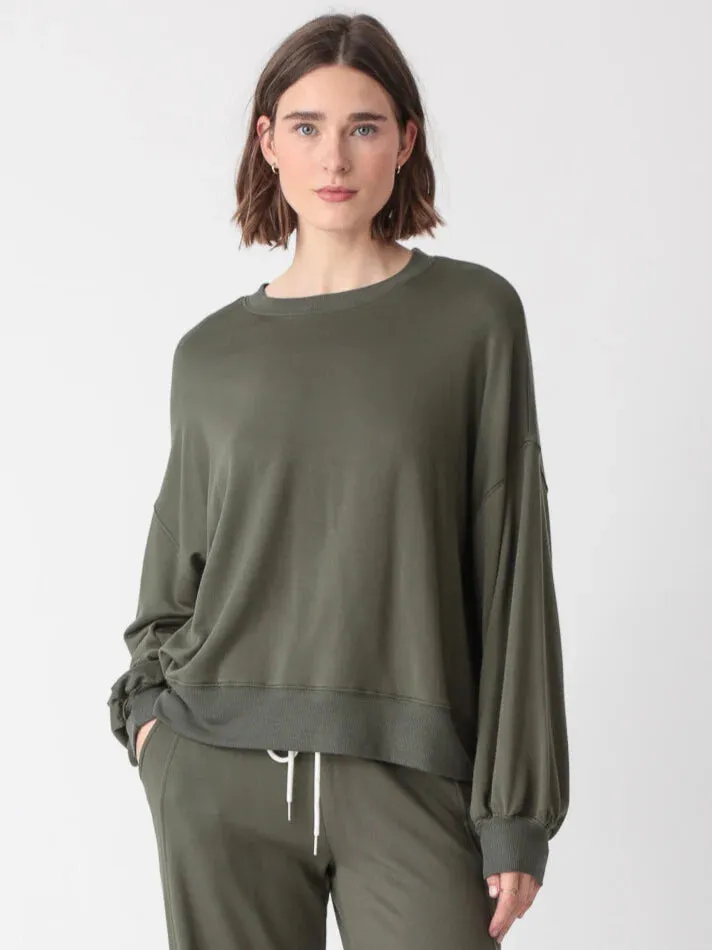 Electric and Rose Balloon Sweatshirt in Khaki