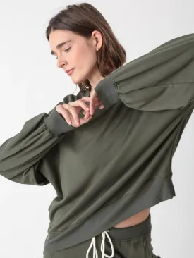Electric and Rose Balloon Sweatshirt in Khaki