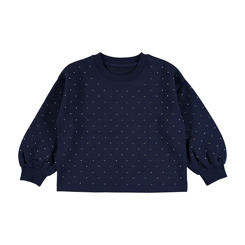 Girls Studded Sweater