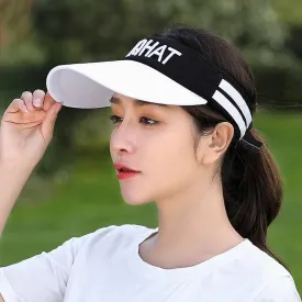 Hats Female Empty Top Long Visor Sun Shield Hat Uv Protection Face Sun Visor Caps