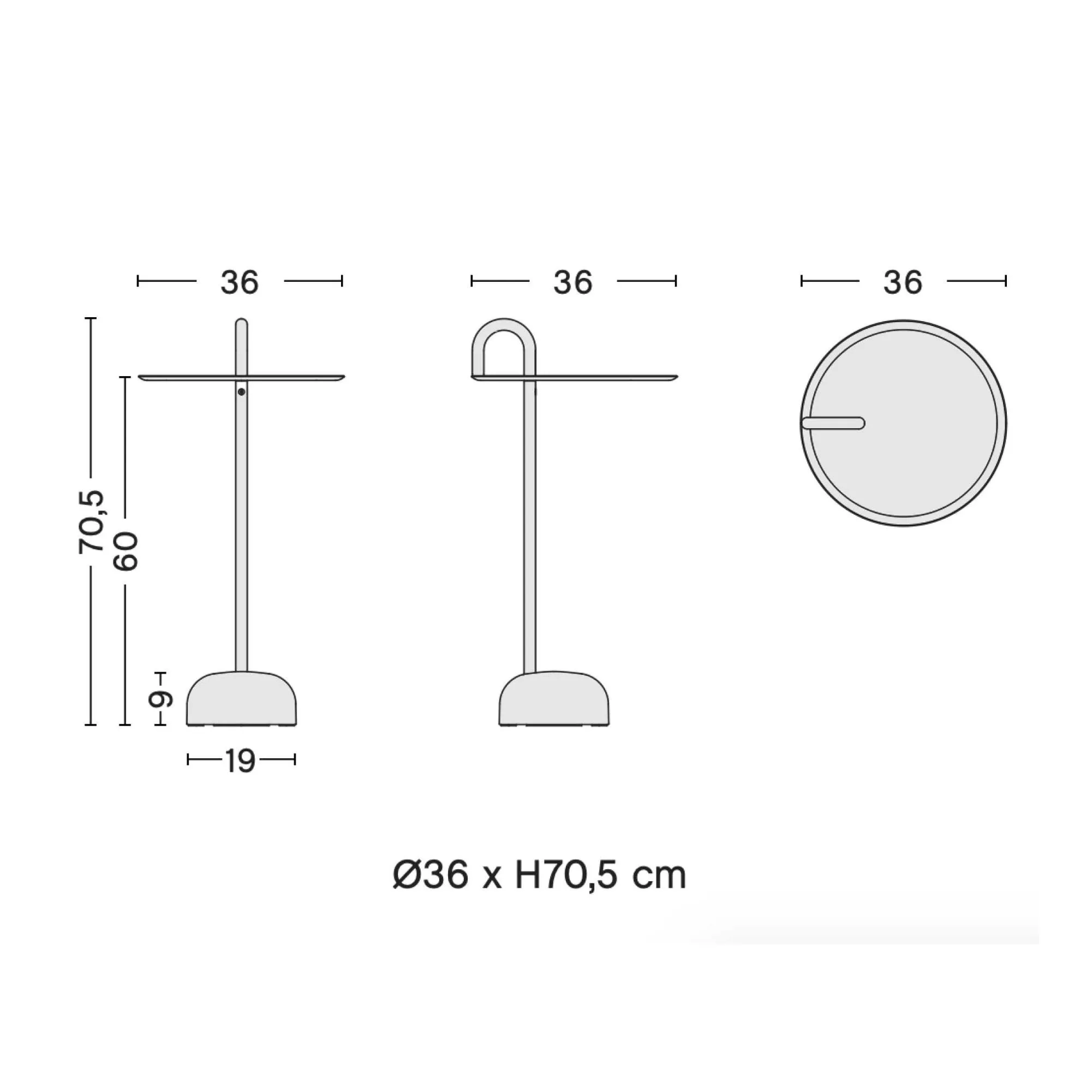 Hay Bowler side table