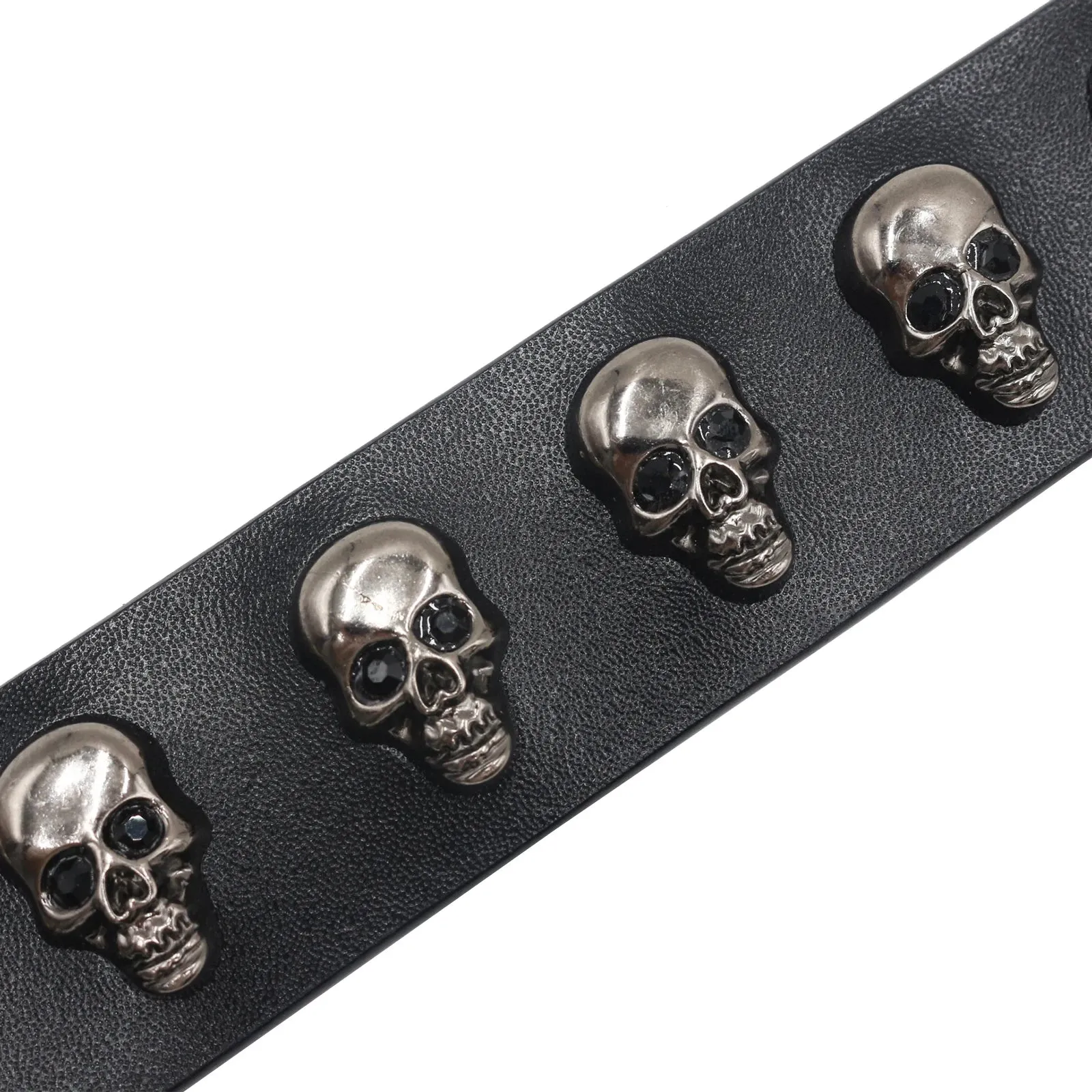 Leather Skull Belt