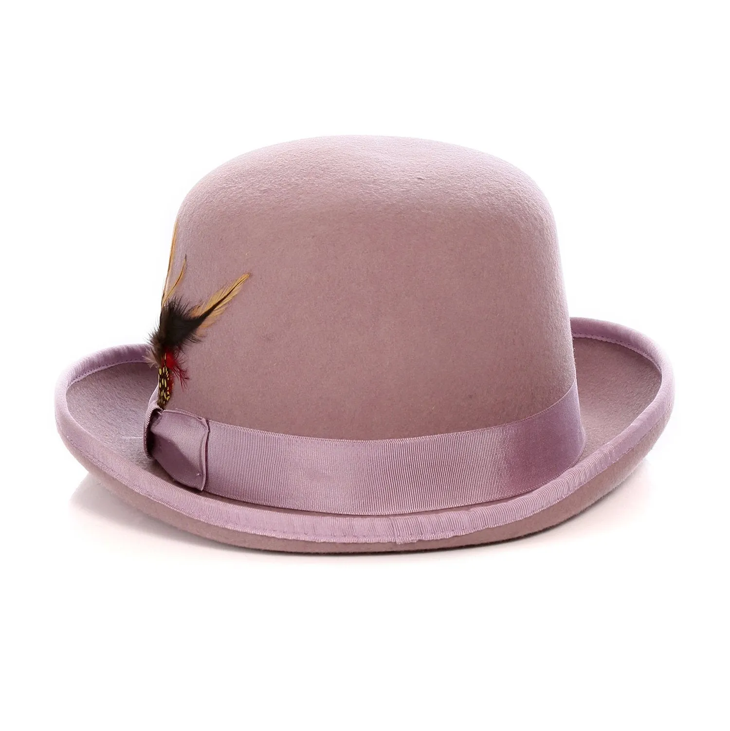 Premium Wool Lavender Derby Bowler Hat