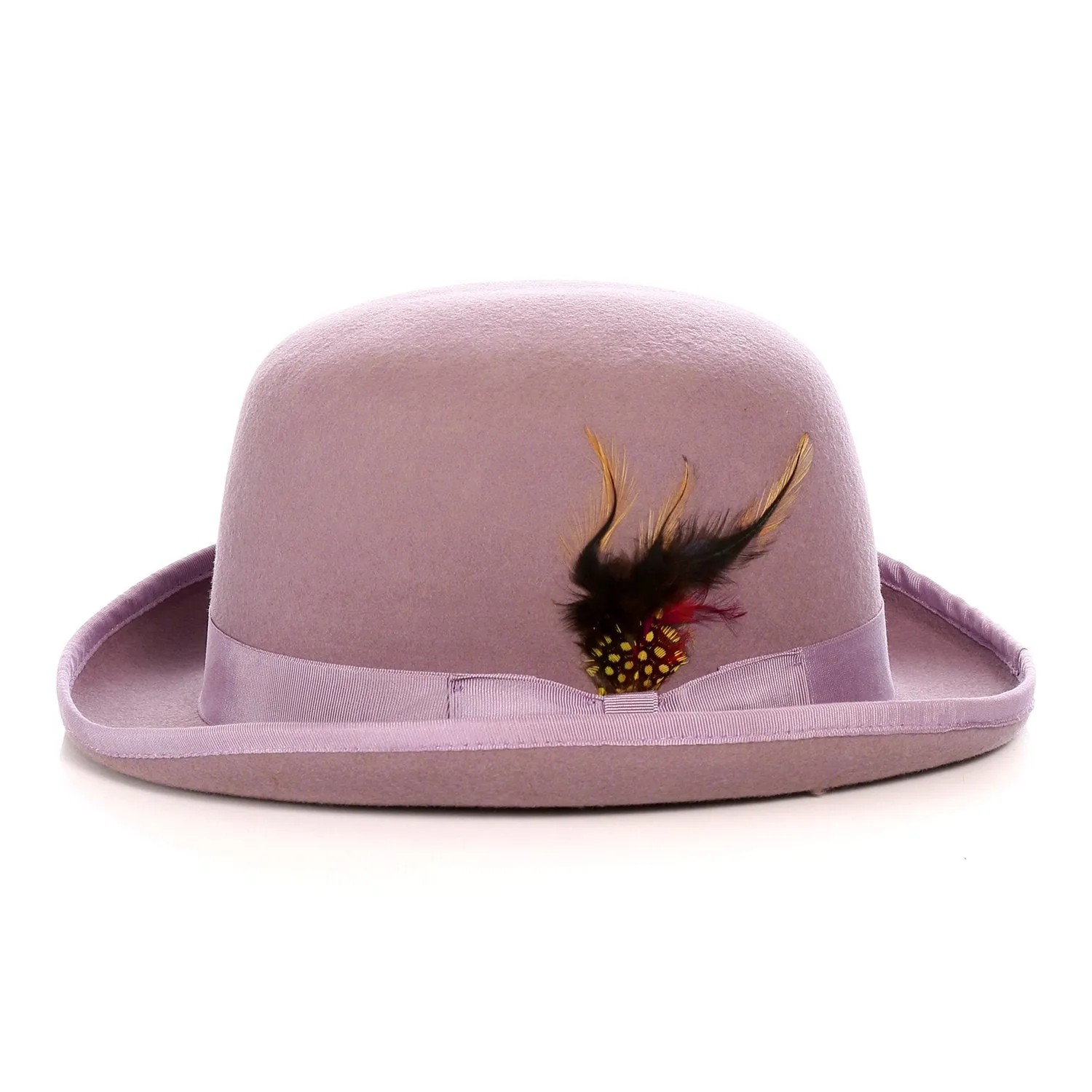 Premium Wool Lavender Derby Bowler Hat