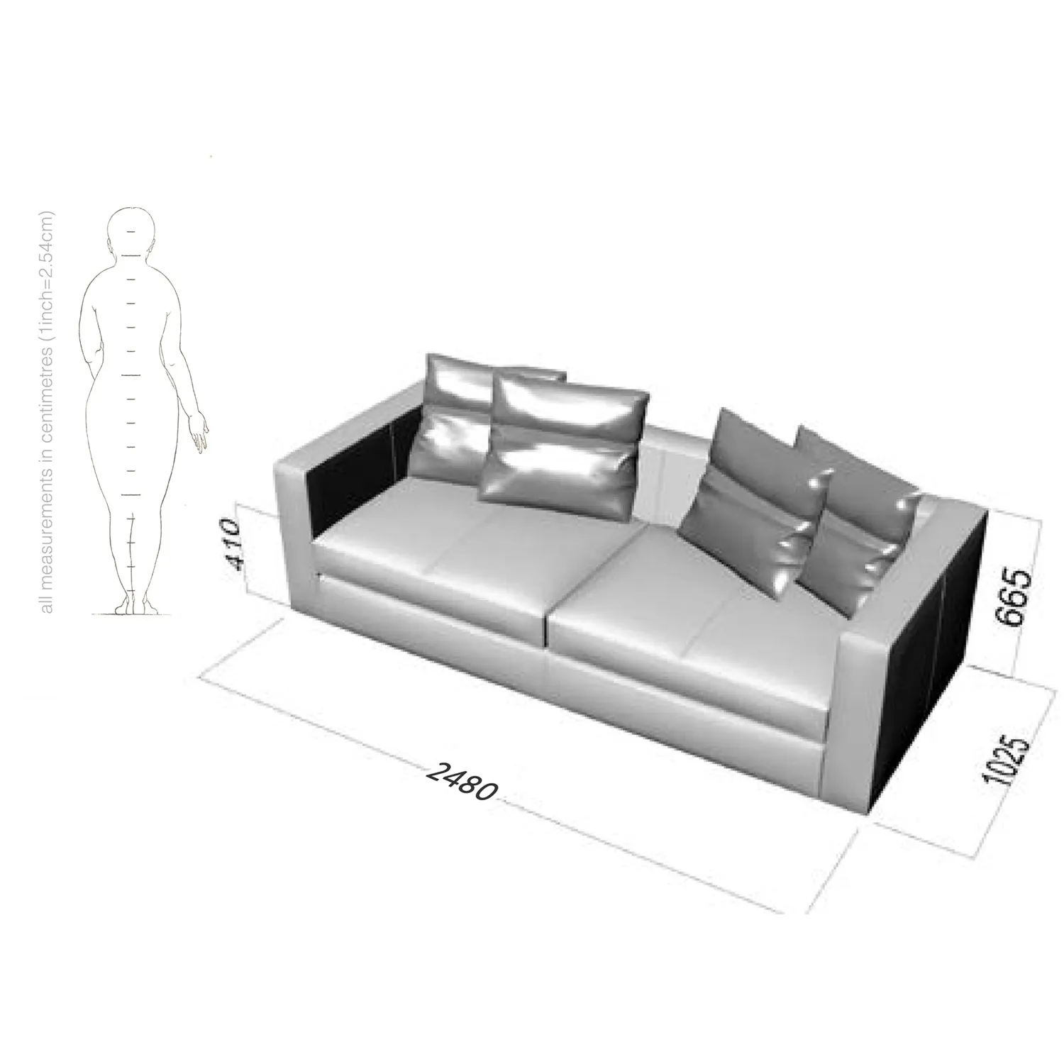 Rafael 3 seater sofa