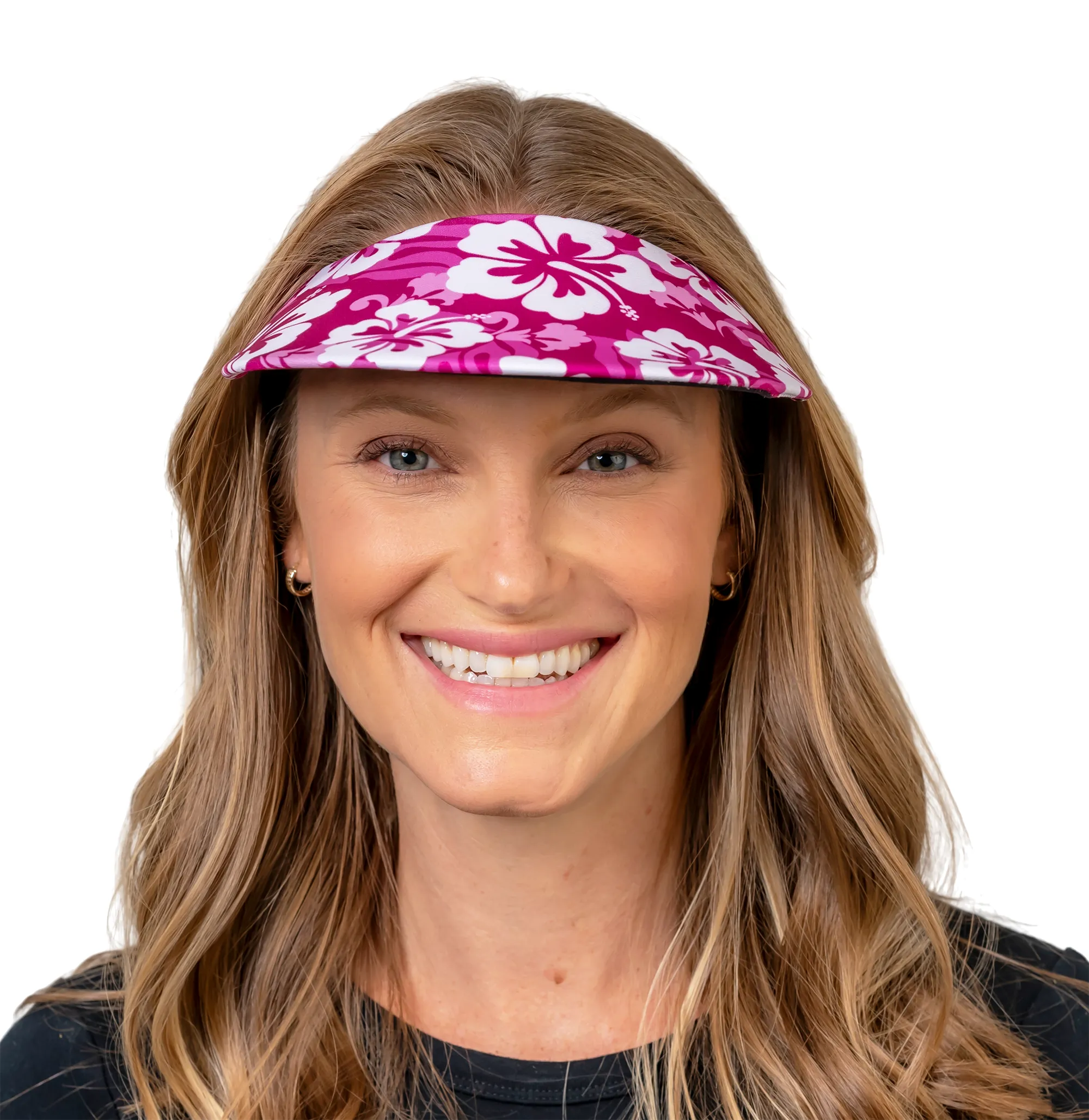 Round Brim - Hawaiian Print Magenta
