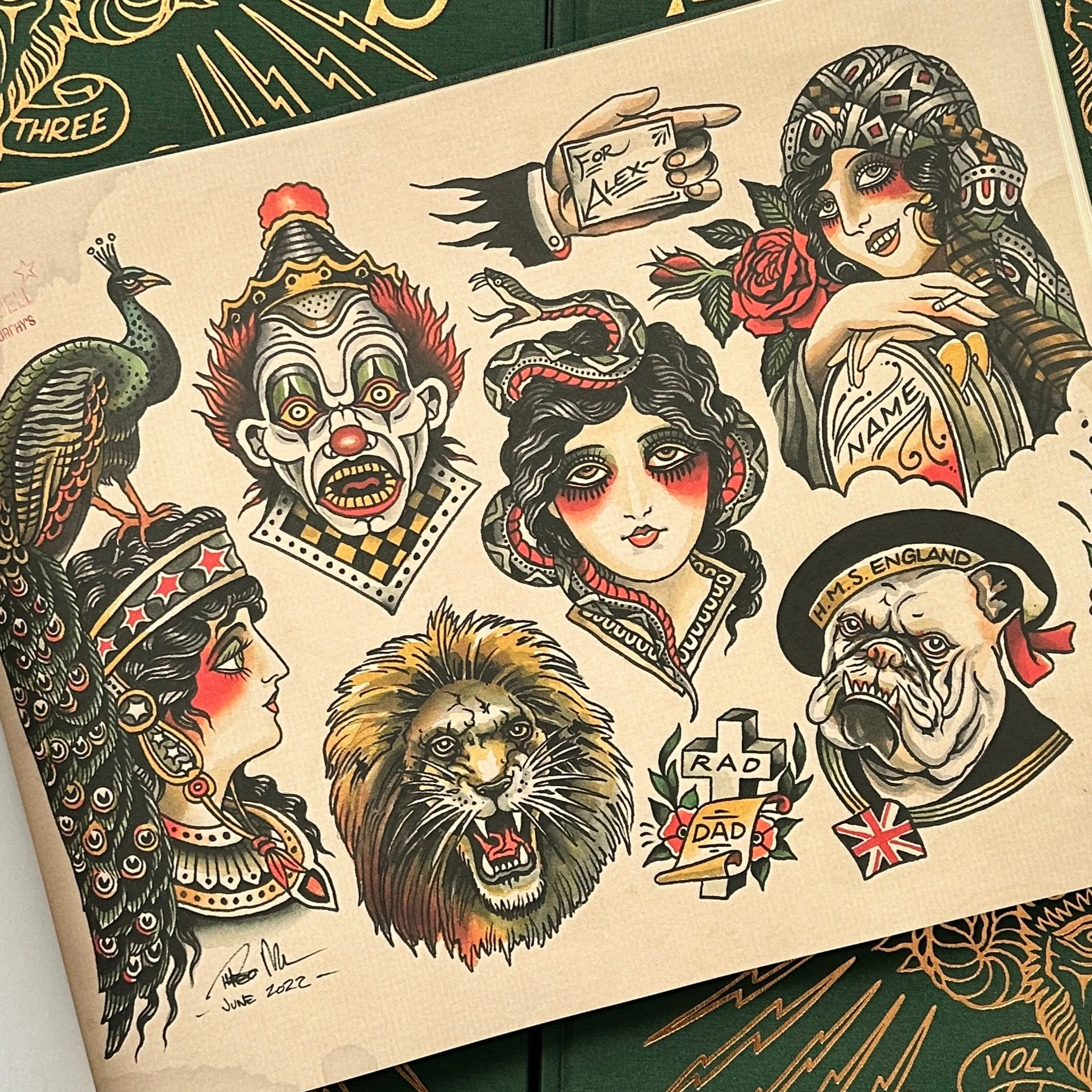 Spider Murphy’s Tattoo Flash Vol. III