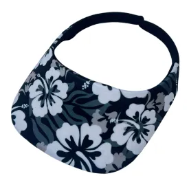 Square Brim - Black Hawaiian Print