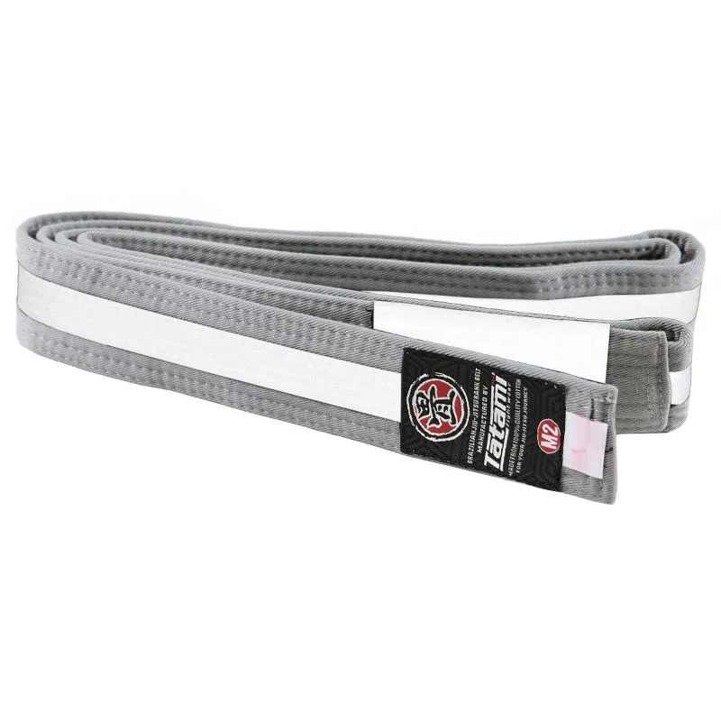 Tatami IBJJF Ranked Children's Belt - Grey/White