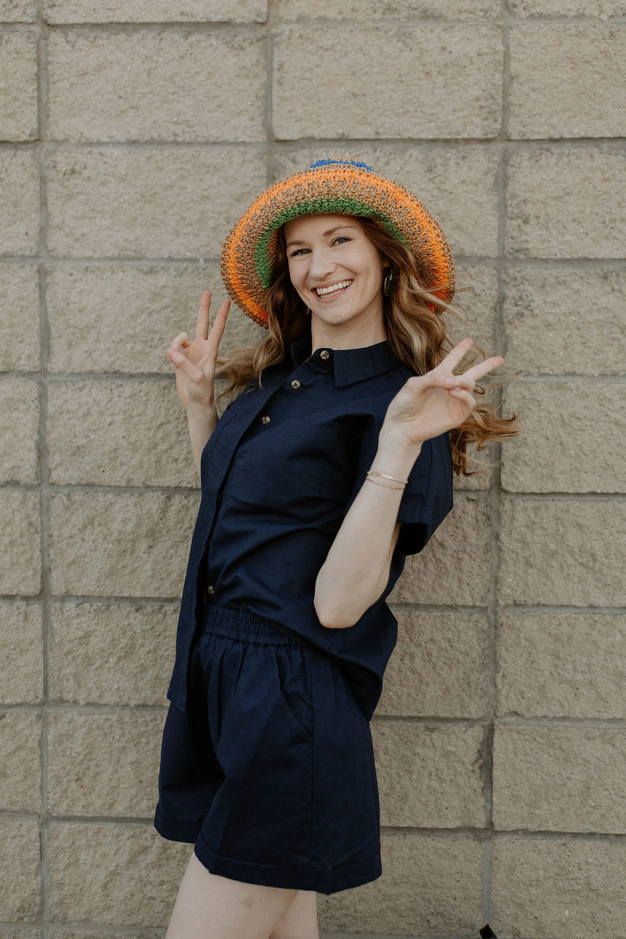 The Rainbow Stripe Sunhat