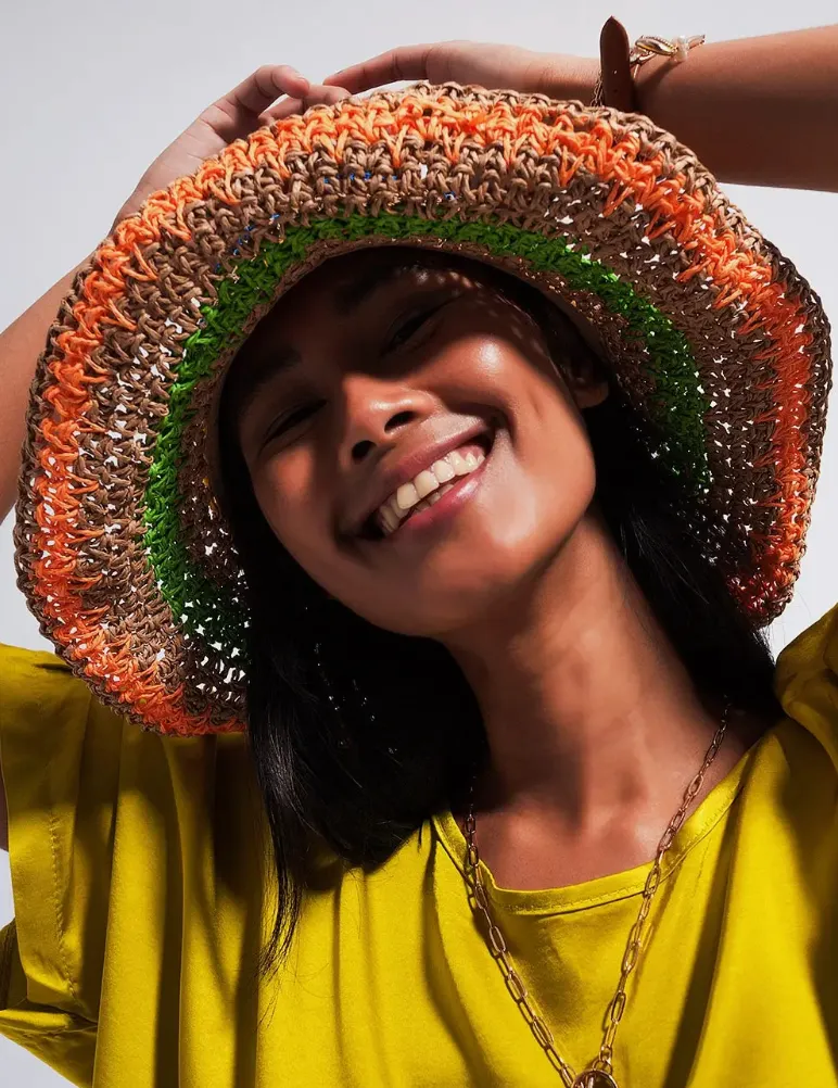 The Rainbow Stripe Sunhat