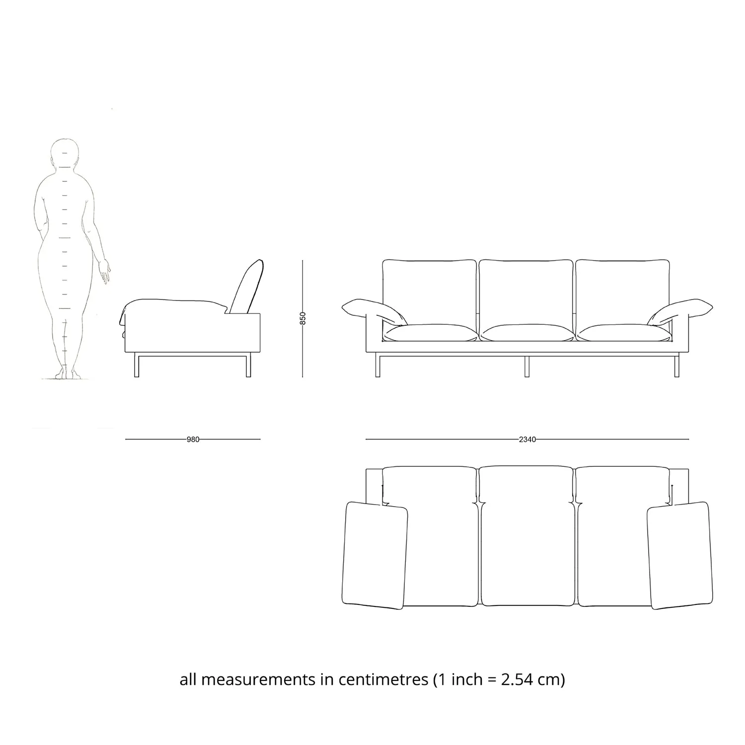 Vanessa 3 seater sofa