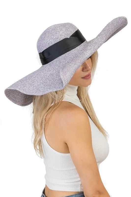 Wide Brim Floppy Button Up Hat